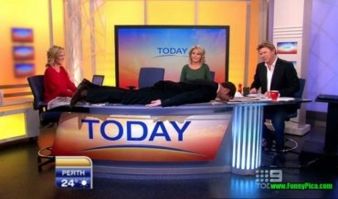 Post 16 Planking on Today's News Desk