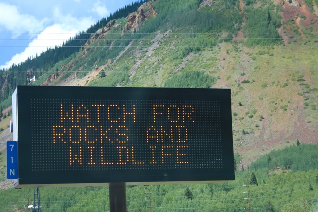 Post 23 Rocks and Wildlife Sign Close Up